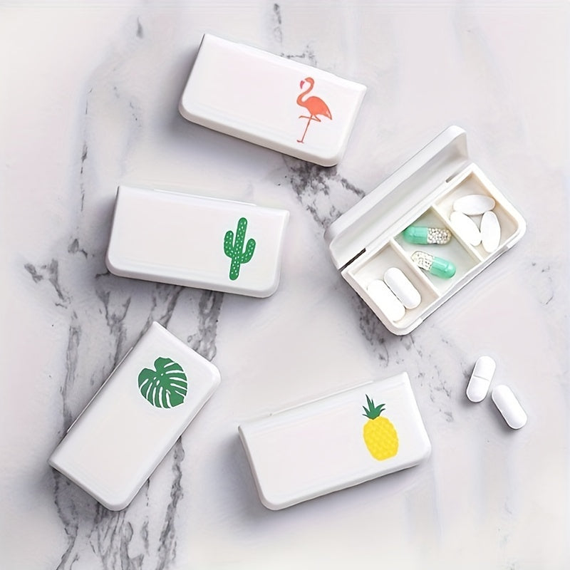 Portable 3 Grid Small Pill Box Mini Pack Pill Box