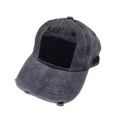 Distressed Baseball Cap 3D Embroidery Washed Dad Hat