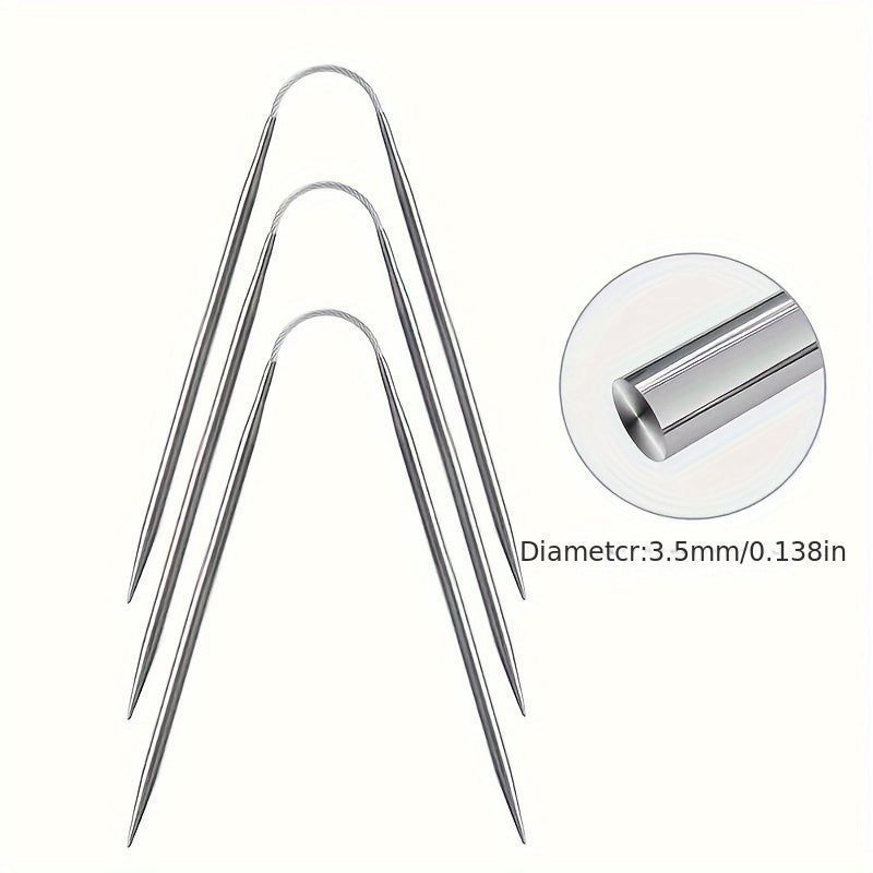 3pcs Crochet Hook Needle Set for Beginners and Experienced Knitters