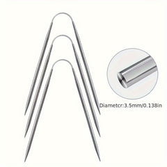 3pcs Crochet Hook Needle Set for Beginners and Experienced Knitters