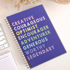 Artistic Butterfly & Animal Notebook 13 97x21 08cm Purple Journal