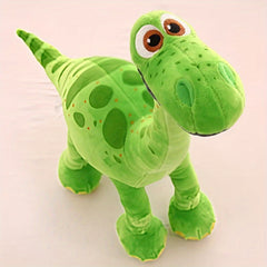 Adorable Green Dinosaur Plush Toy Soft Cuddly Polyester Fiber Stuffed Animal