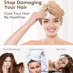 Microfiber Hair Towel Wrap for Curly Hair Fast Drying