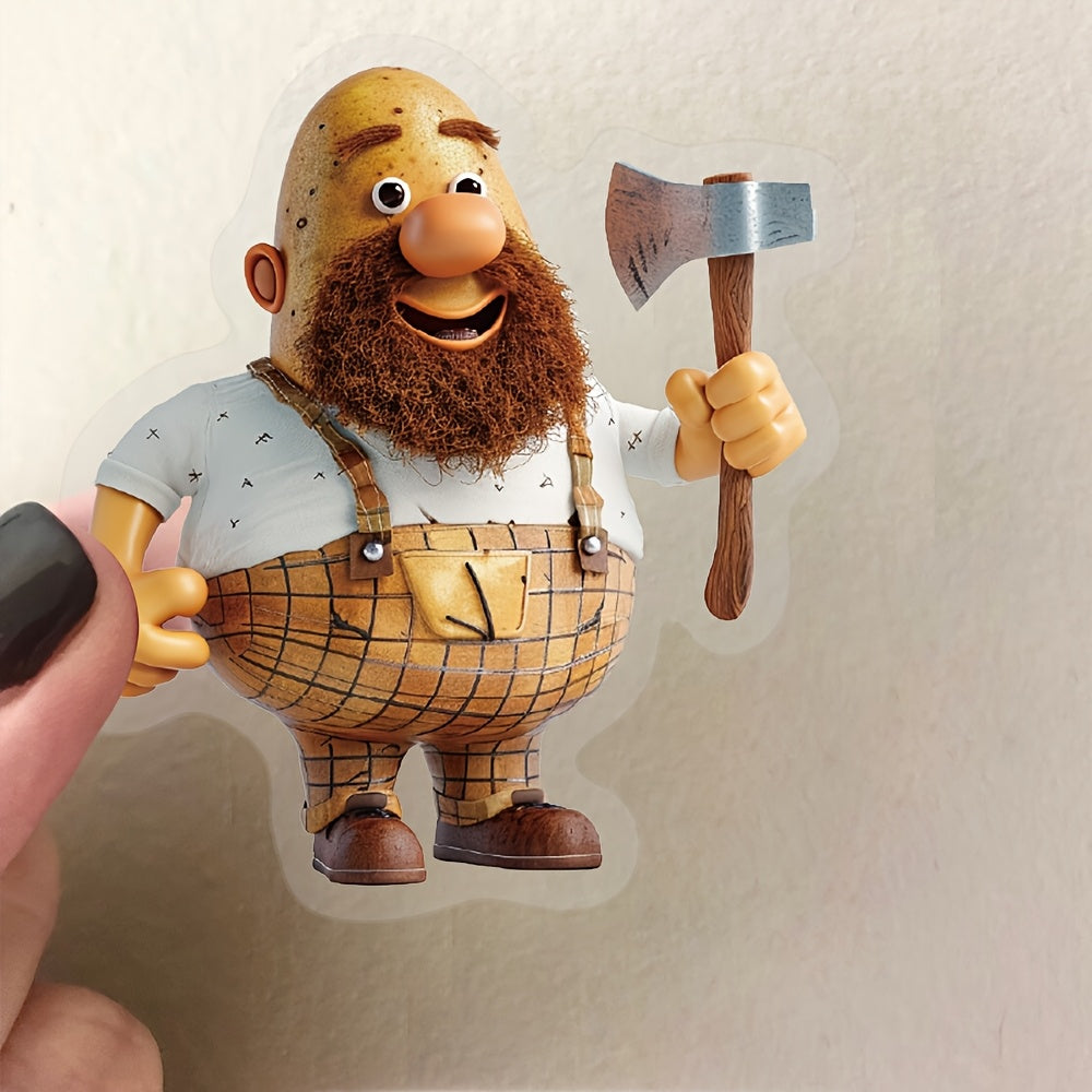 50pcs Cartoon Potato Stickers Reusable Assorted Characters