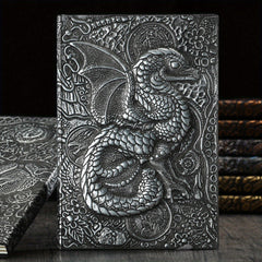 A5 Retro Relief 3D Dragon Notebook, 100 Sheets