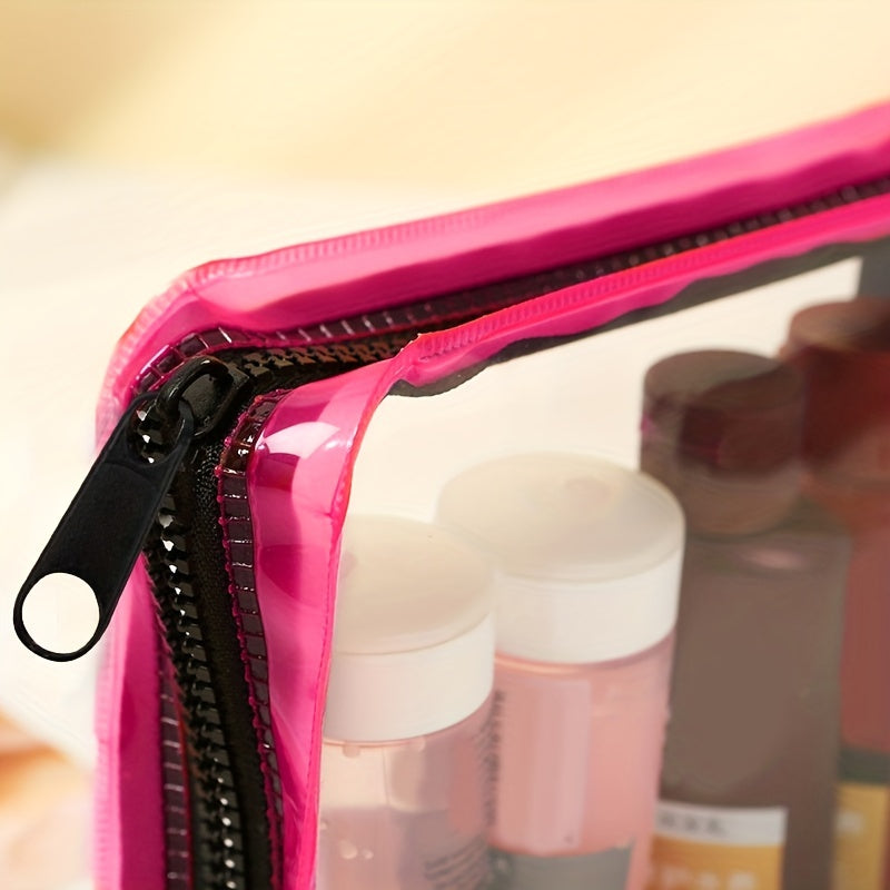 Transparent PVC Toiletry Bag for Travel Daily Use Makeup Storage Bag Waterproof