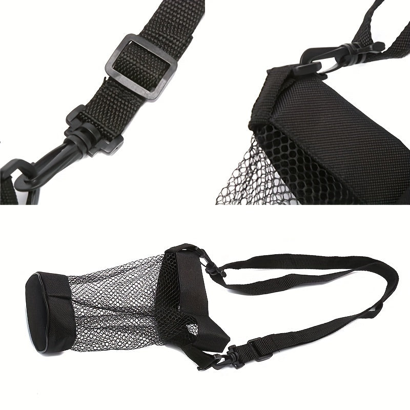 Mesh Bag Holder Tumbler Cup with Shoulder Strap