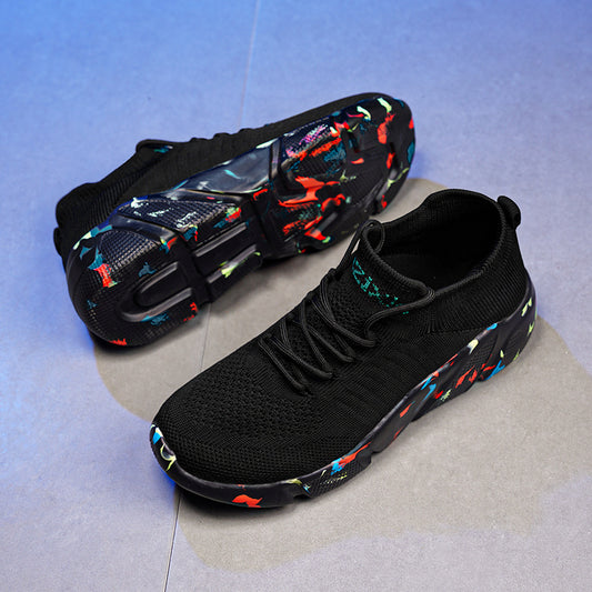 Men's Chunky Sneakers with Mesh Front