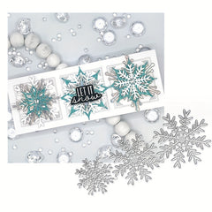 7pcs Snowflake Dies Christmas Die Cuts Winter Holiday Scrapbooking