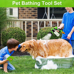 High Pressure Sprayer Nozzle Hose Dog Shower Gun 3 Mode Adjustable Pet Cleaning