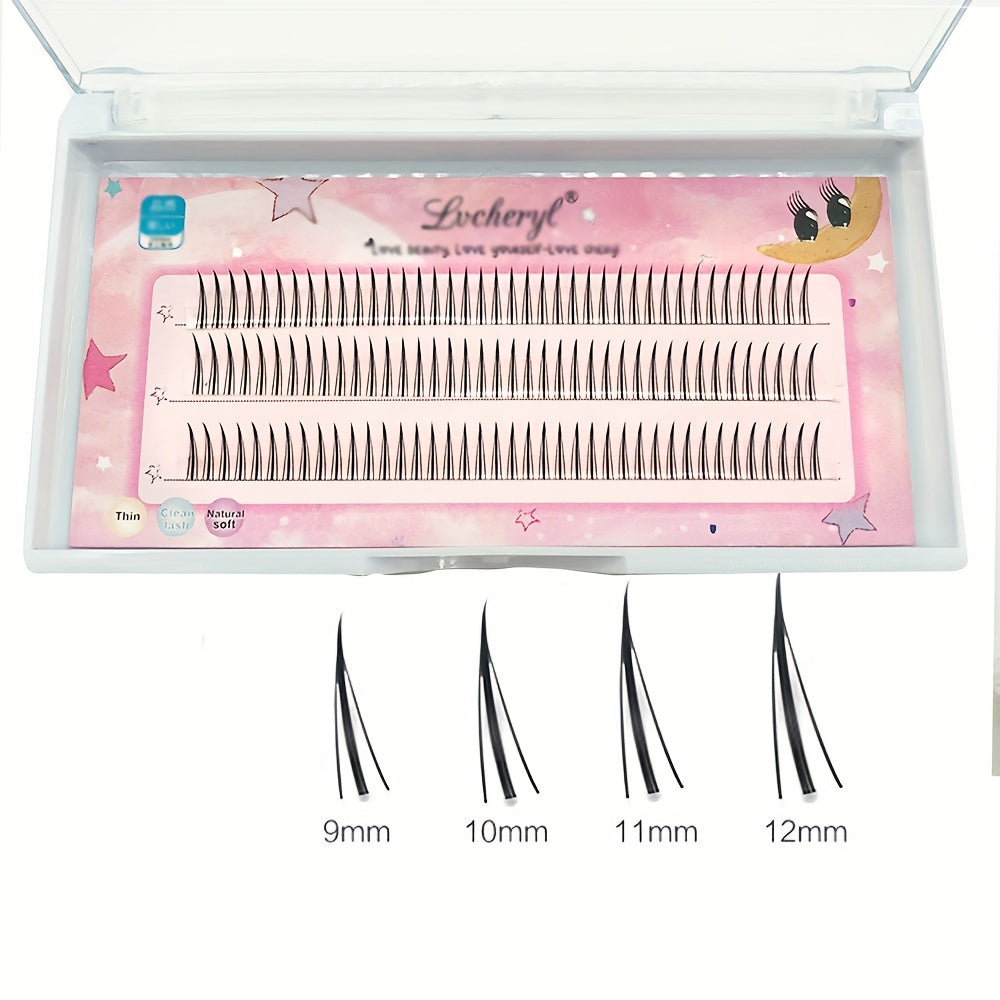 DIY Eyelash Extension Segmented False Eyelashes Little Devil Double Fishtail