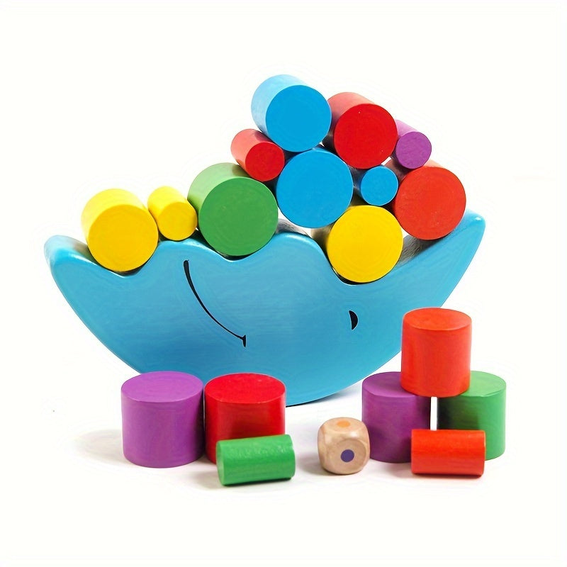 Educational Wooden Moon Balance Game for Kids