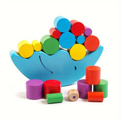 Educational Wooden Moon Balance Game for Kids