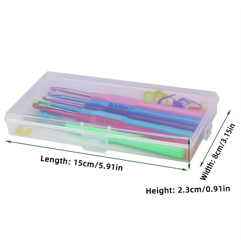 6pcs Ergonomic Crochet Hooks Set Lace Knitting Tool DIY Yarn Weave