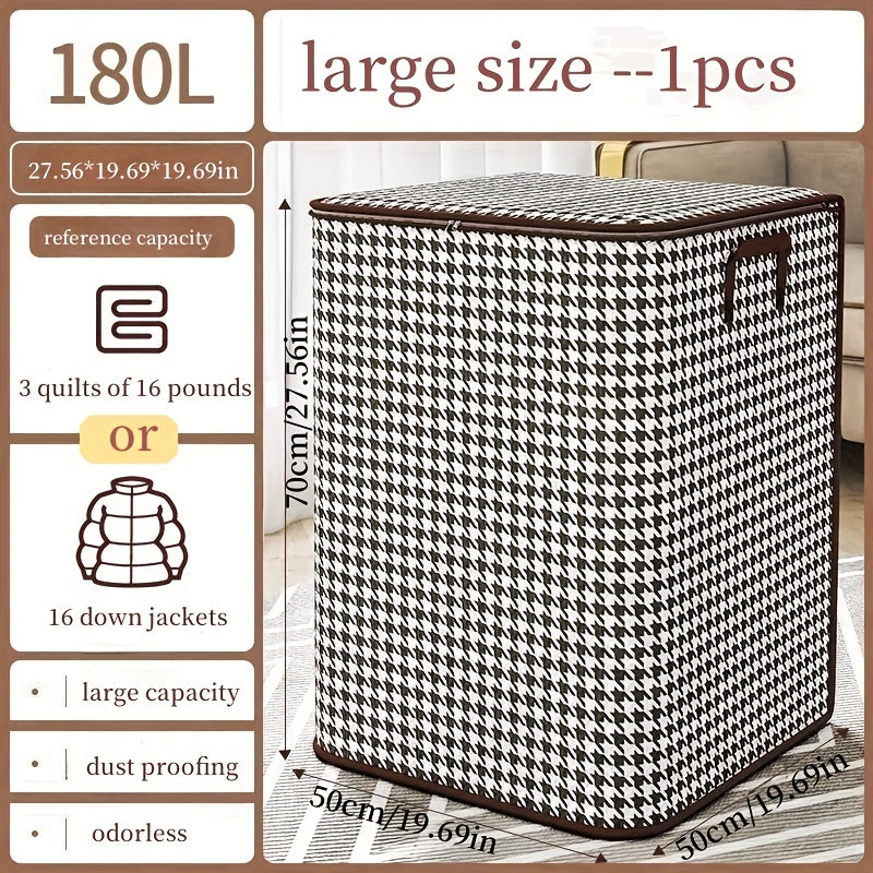 1pc Quilt Bag King Size Home Fabric Storage Bag Thickened Quilt Clothes Storage