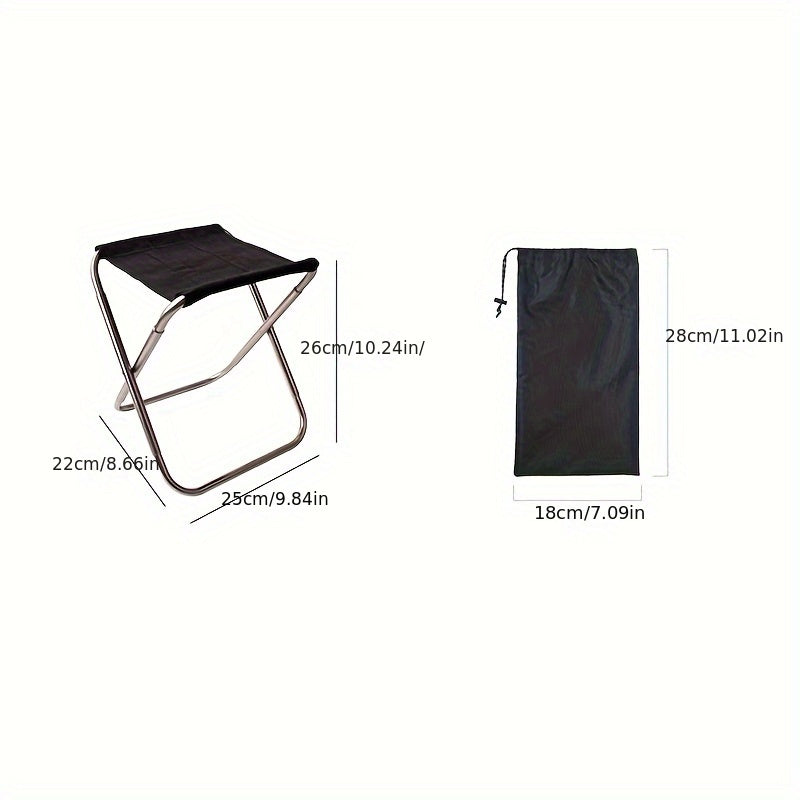 7075 Aluminum Alloy Folding Stool for Outdoor Camping
