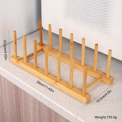 Insulated Bamboo Drain Tray Holder for Tea Cakes and Supplies