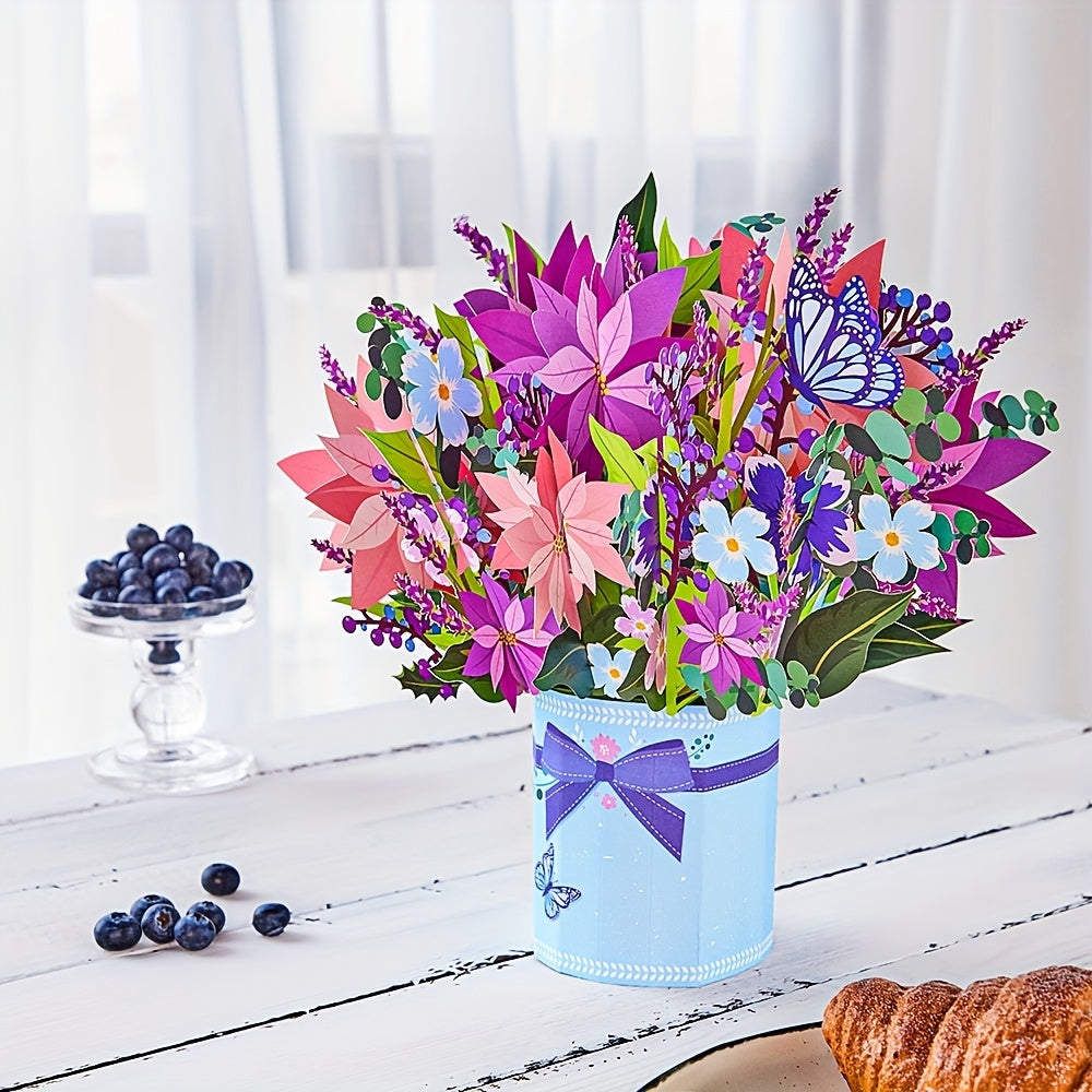 Holiday Pop Up Flower Bouquet Perfect Present For Birthday