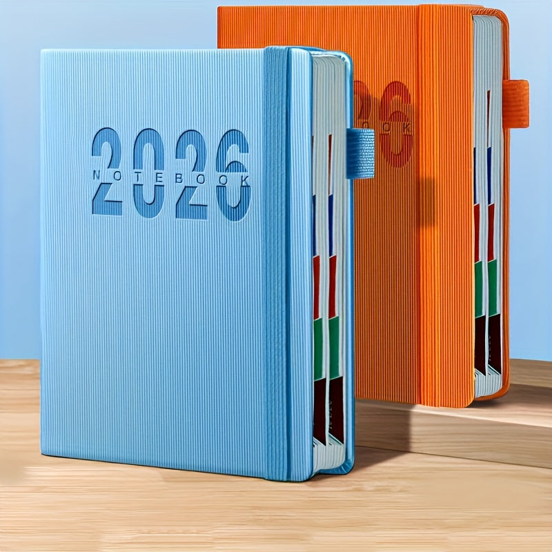 2026 Daily Planner 400 Pages Stamp Function 6 Colors Synthetic Gemstone Cover