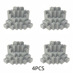IDEAMOC 4pcs Mountains Building Blocks Set Creative & Educational DIY Toy