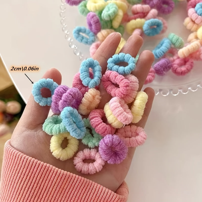 Baby Girls Hair Tie Stretch Rubber Bands Hair Rope Hair Bands Ponytail Holders