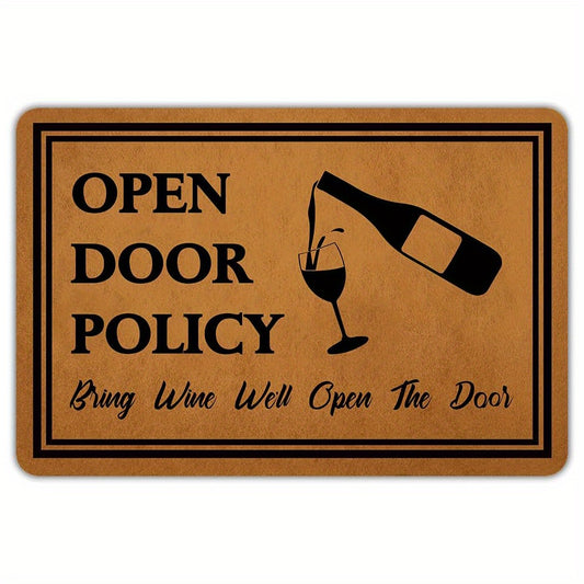 Funny Welcome Doormat Low Pile Indoor Outdoor Non Slip Mat