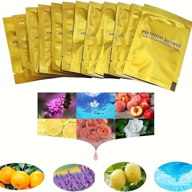 6pcs Car Fragrance Tablets Air Freshener Replacement Vent Perfume Refill