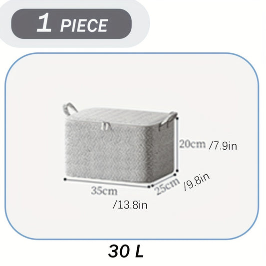 Large Clothes Storage Bin With Lid Folding Closet Organizer Bag