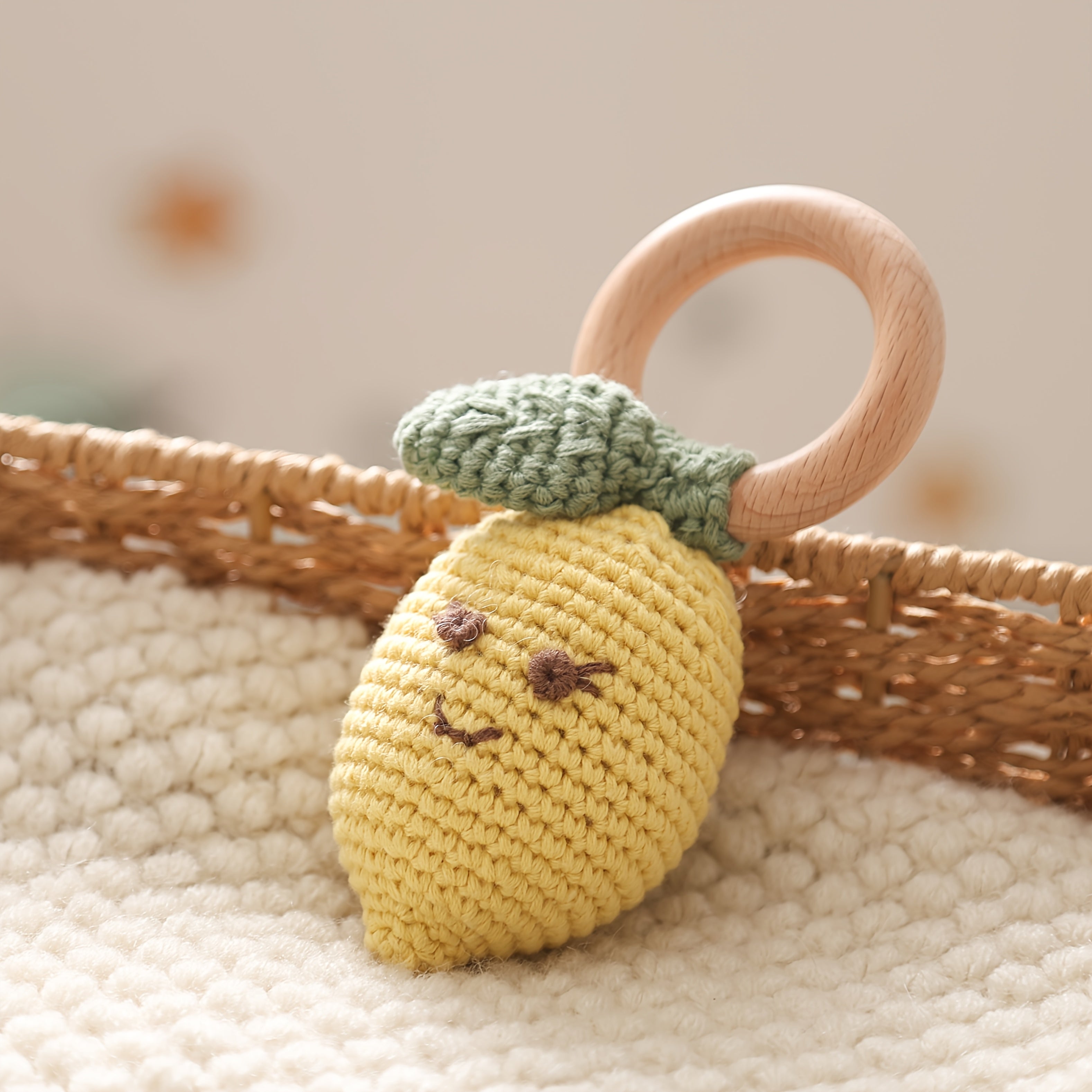 Mango Baby Rattle Toy Handheld Grasping Gift