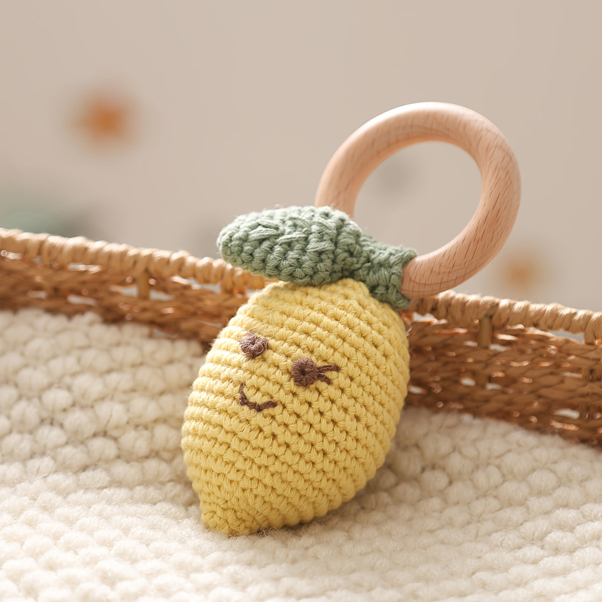 Mango Baby Rattle Toy Handheld Grasping Gift