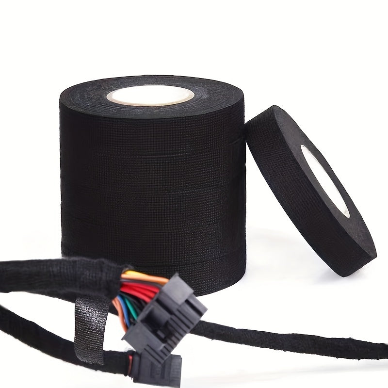 15m High Temp Adhesive Cloth Tape Cable Harness PVC Car Auto Heat Isolati