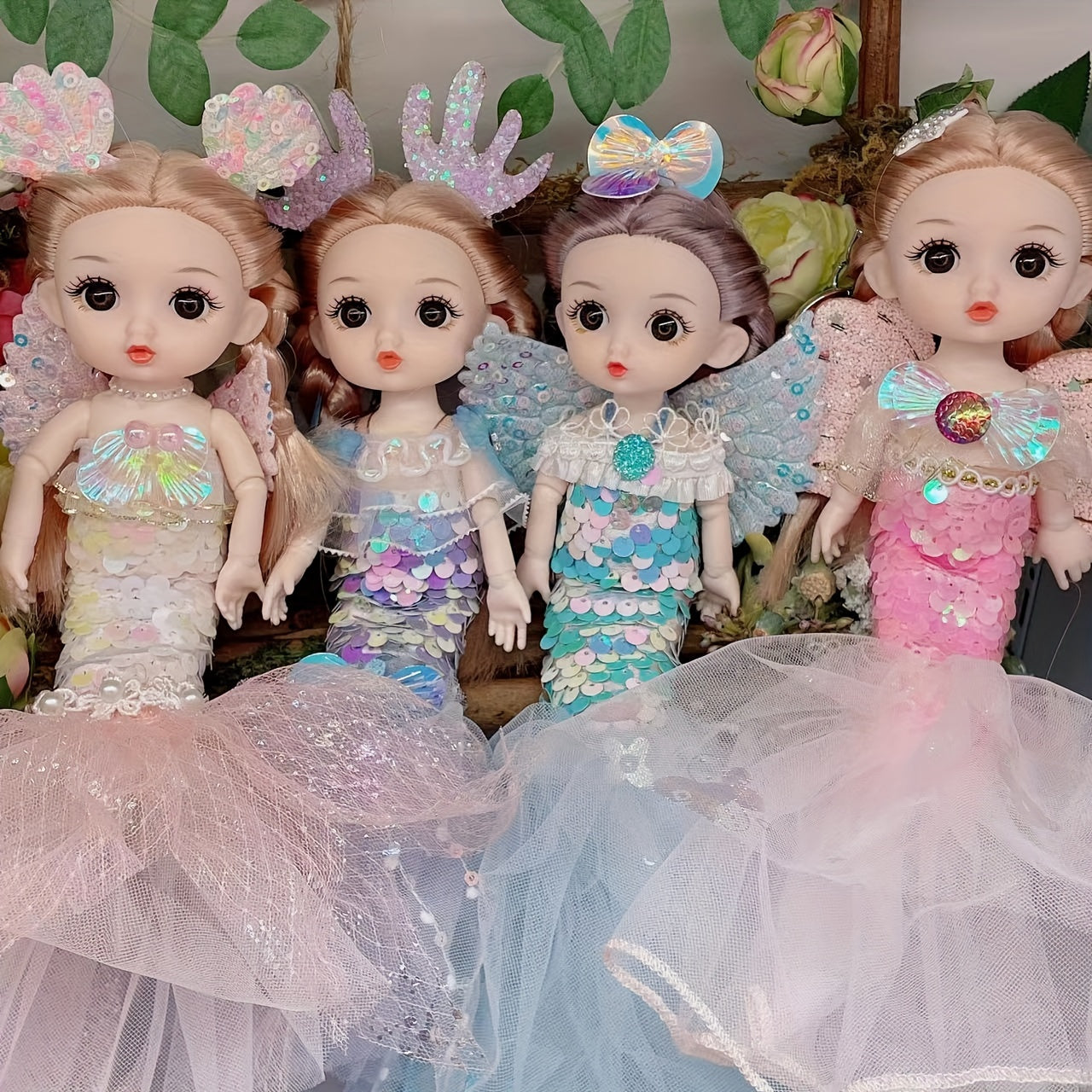 Mermaid Princess Doll Key Chain Pendant Ornament Birthday Christmas