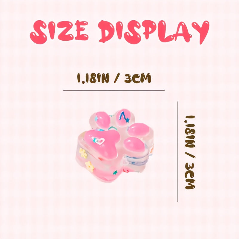 Mini Cat Paw Squishy Toys Soft Squeezable Animal Claw Toys with Glitter