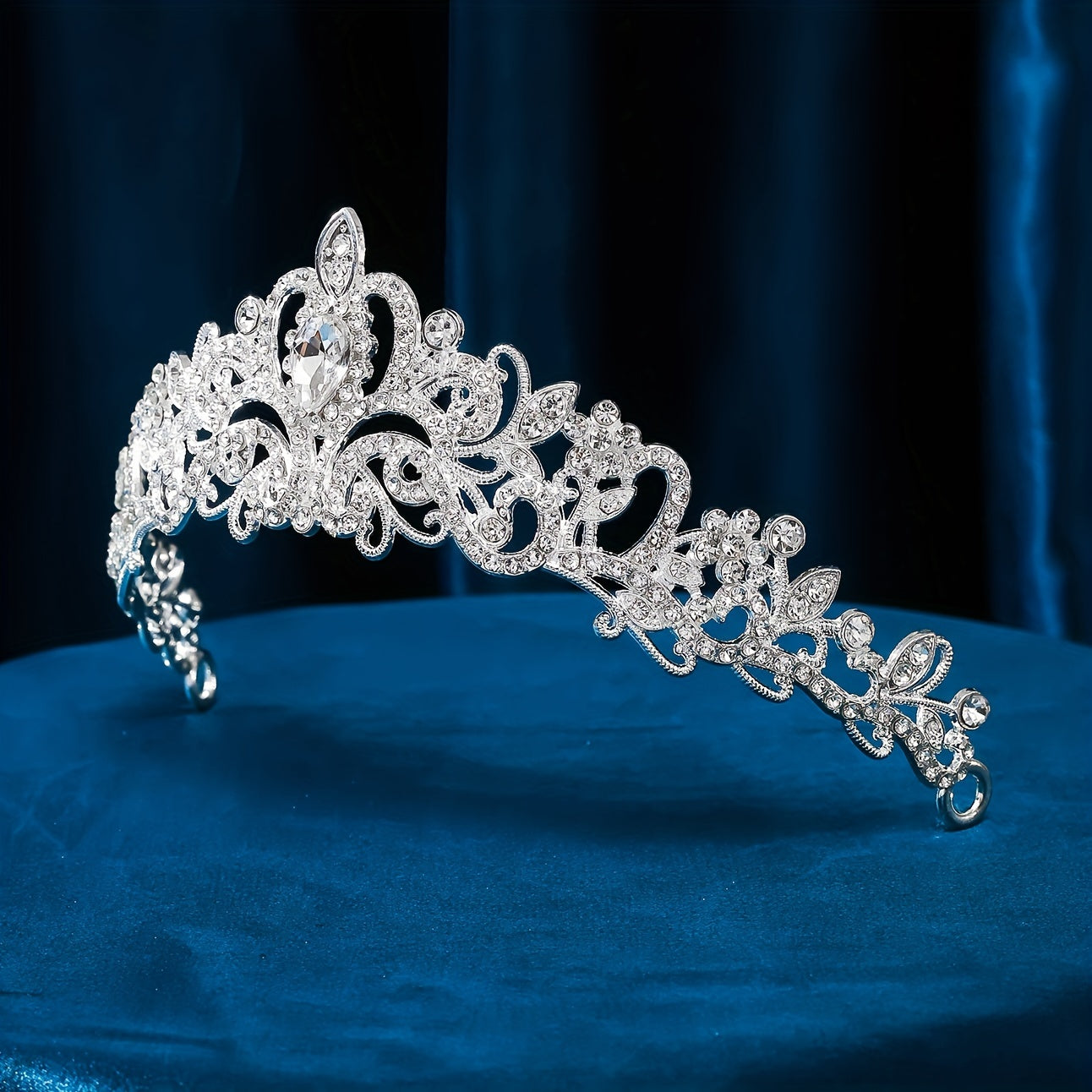 Metal Rhinestone Tiara Hair Accessories for Women