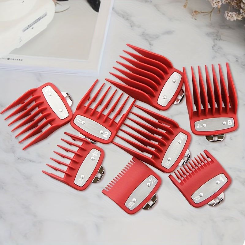 8 Piece Hair Clipper Guard Combs Set for Relaxed Textured Hair