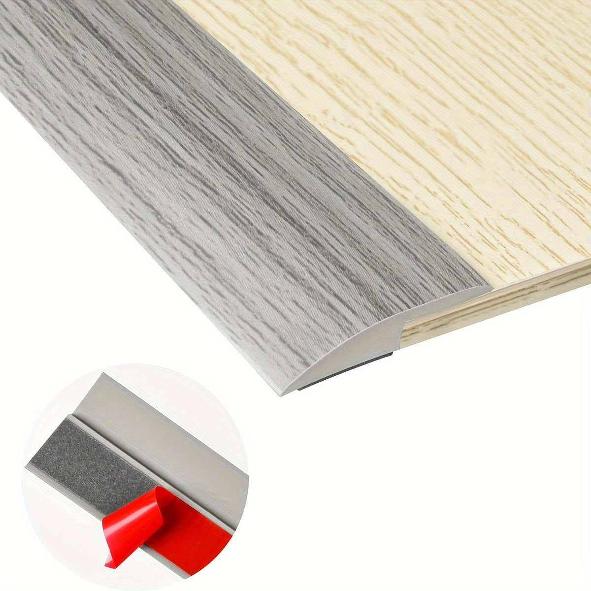 6.56ft Self Adhesive Floor Transition Strip PVC Threshold Transitions