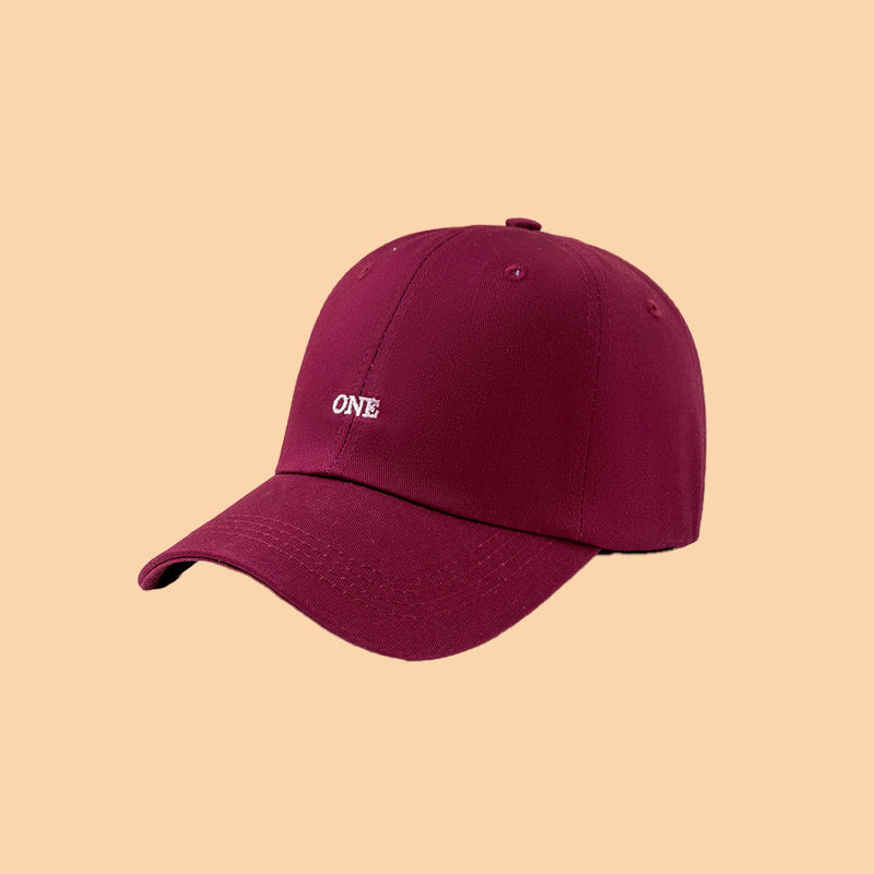 Men Adjustable Embroidery ONE Baseball Cap