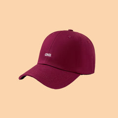 Men Adjustable Embroidery ONE Baseball Cap