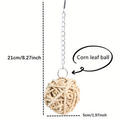 Interactive Pet Hanging Grass Ball for Hamsters