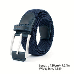Nylon Men's Belt Pin Buckle Casual Woven Belt