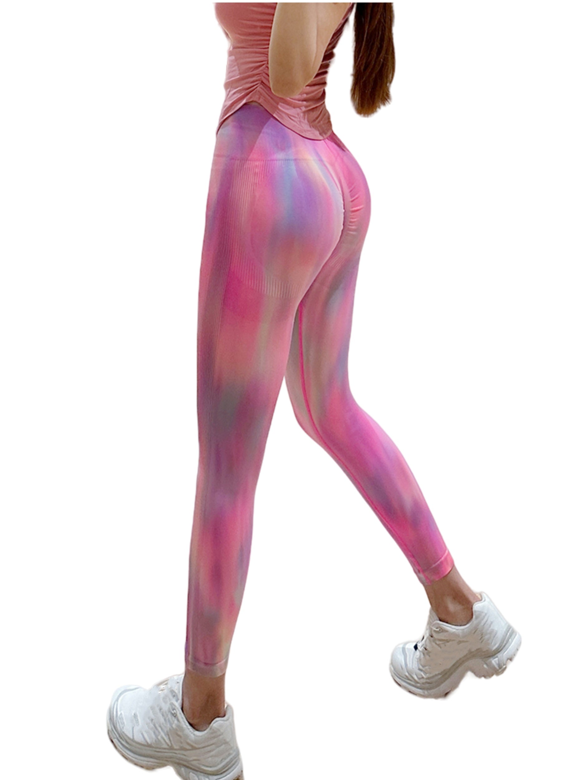 Tie Dye Quick Drying Yoga Pants Running Fitness Leggings