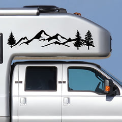 Car Reflective Mountain Flower Decal Vinyl Graphics Kit