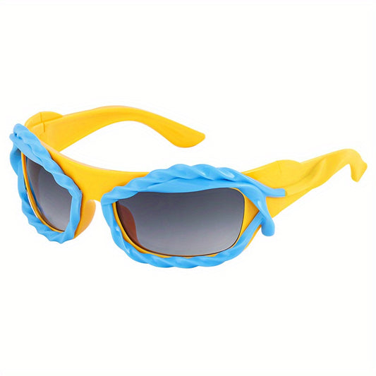 Y2K Irregular Wrap Around Sunglasses UV400 Sun Shades