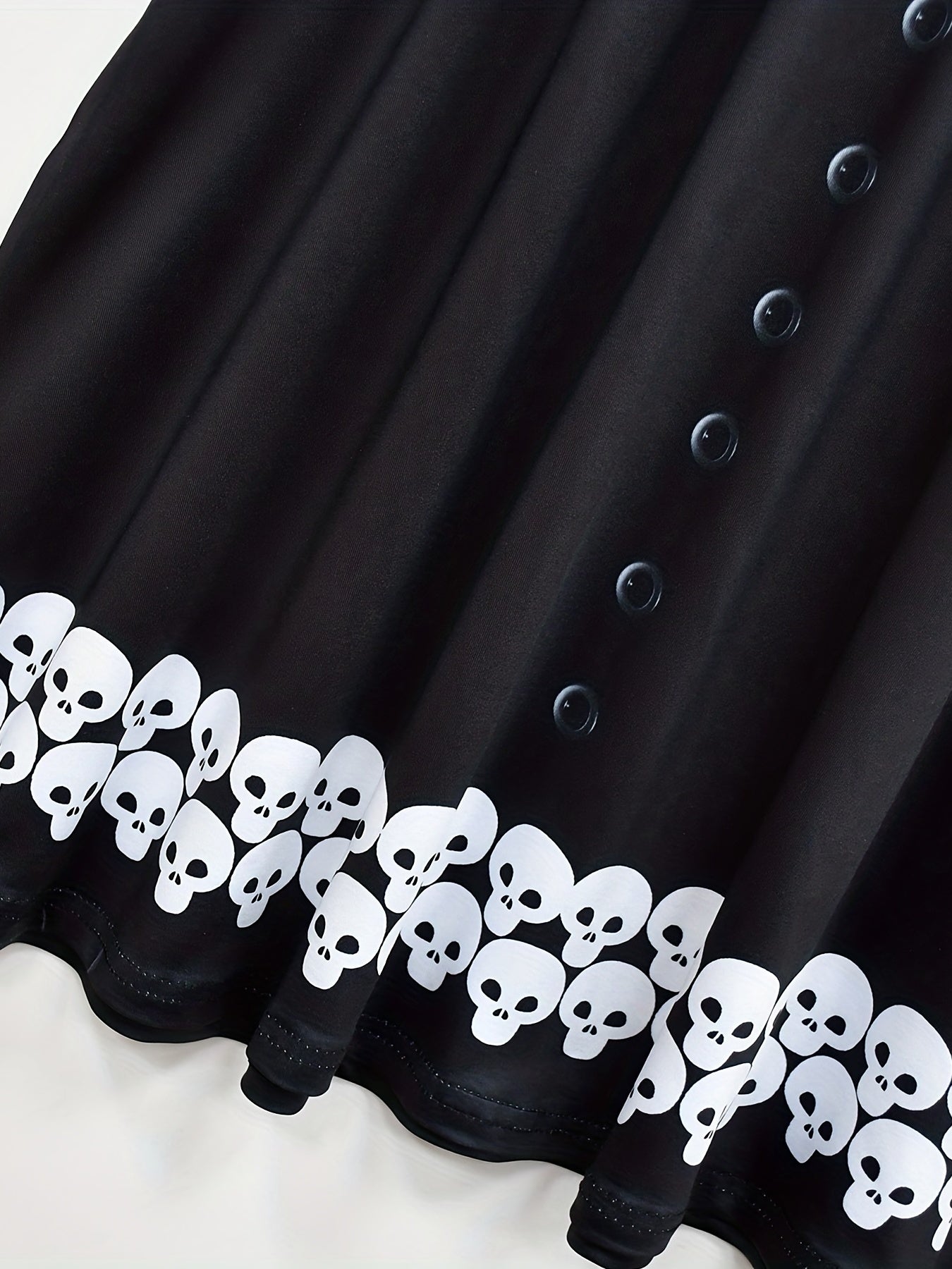 Cartoon Skull Halloween Costume Dress for Girls