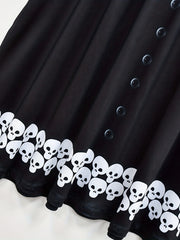 Cartoon Skull Halloween Costume Dress for Girls