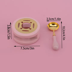 Wax Seal Set: Stamp, Heads, Stove, Spoon