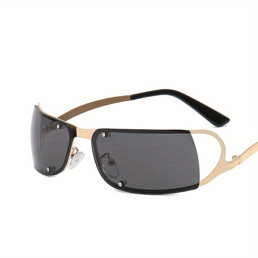 Y2K Sunglasses Shield Wrap Gradient Lens Oversized Eyewear