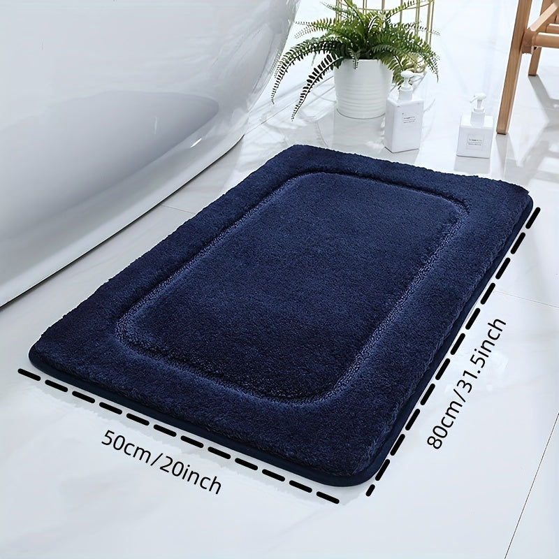 Soft Anti-slip Bath Rug Absorbent Bath Mat Machine Washable