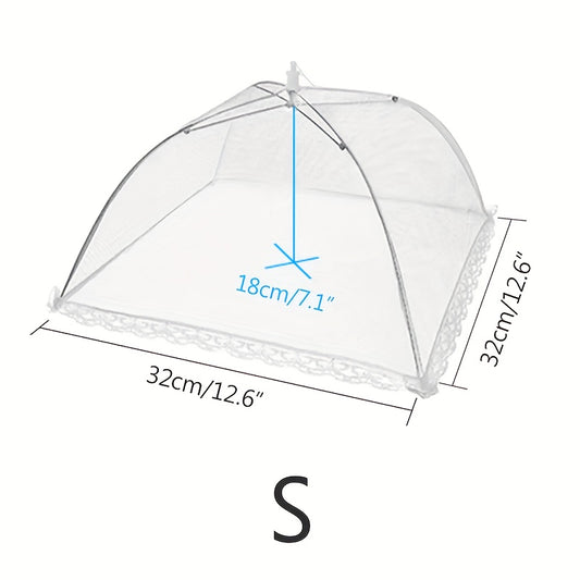 Foldable Mesh Food Cover Anti-mosquito Table Cover Household Meal Cover