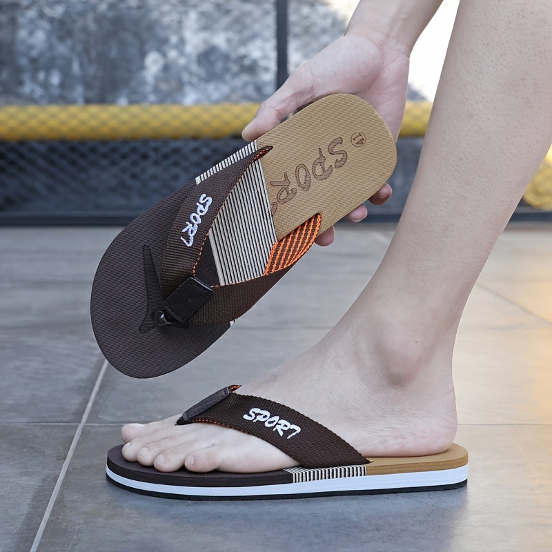 Men's Indoor Casual Flip Flops Summer Home Slippers